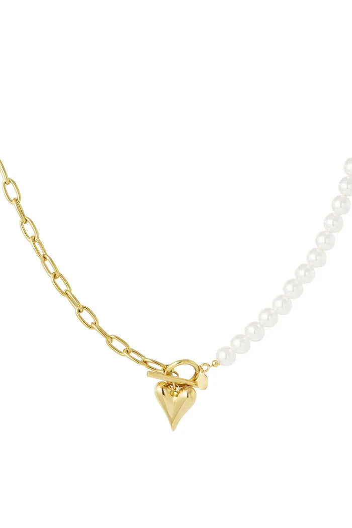 Ketting Pearl Heart