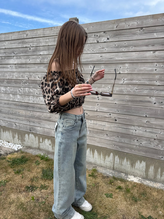 Off-Shoulder Panther Top