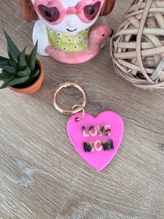 Love mom sleutelhanger