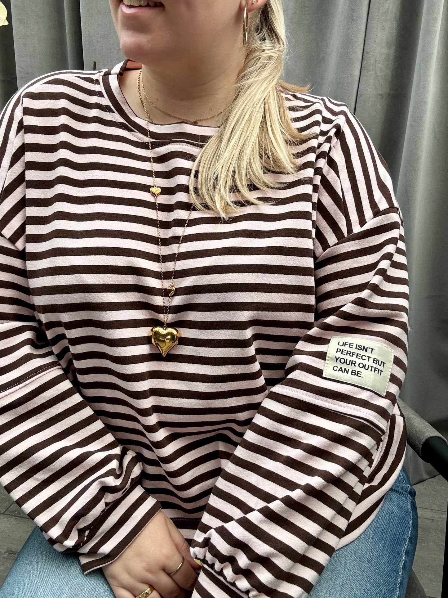 Striped Comfort Sweatshirt