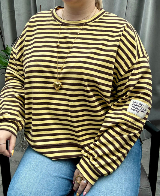 Striped Comfort Sweatshirt