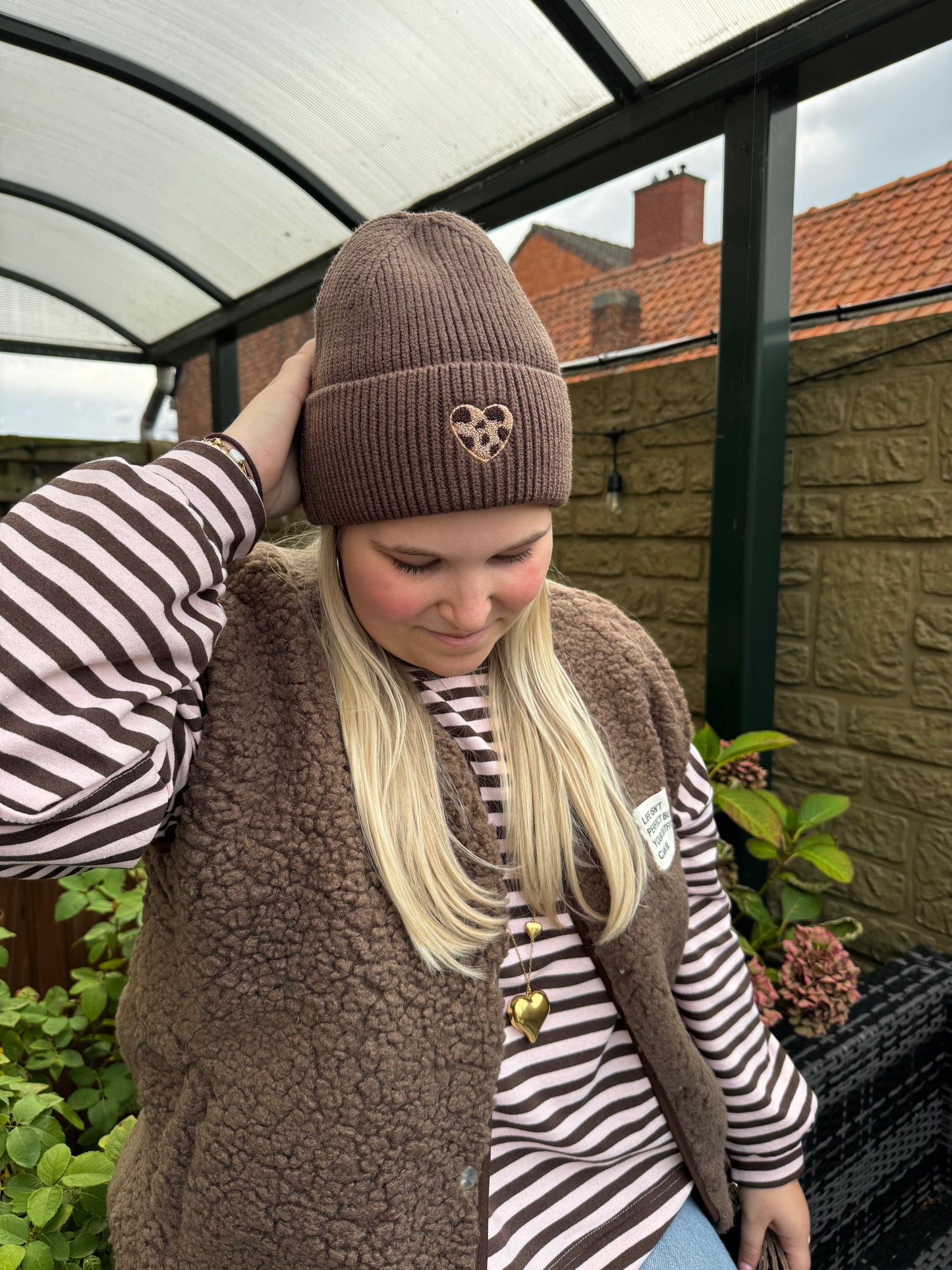 Cozy Heart Beanie