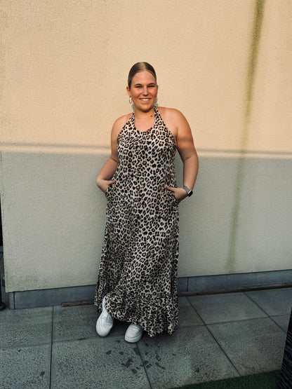 Wild Elegance Halter Dress
