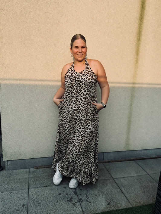Wild Elegance Halter Dress