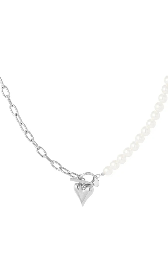 Ketting Pearl Heart